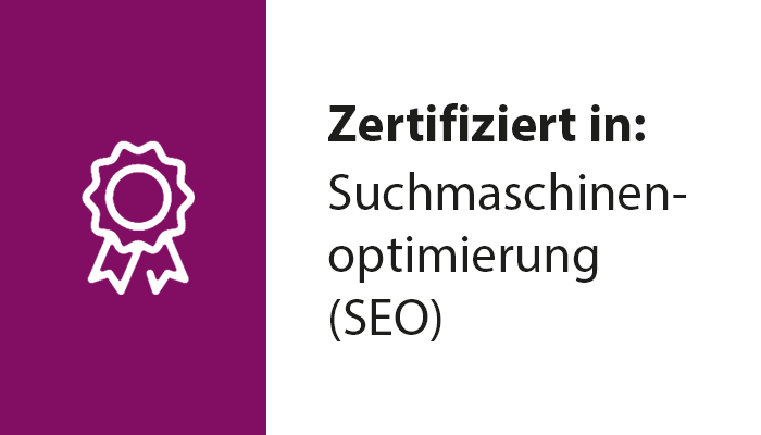 Zertifizierung in Suchmaschinenoptimierung (SEO) und Analytics